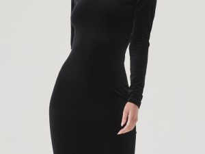 Solitaire kjole - fløjl