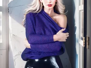 latex mini Skirt tight classic style rubber sexy shine mature
