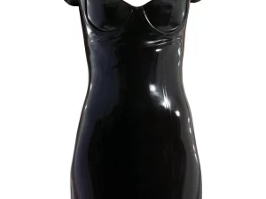 Length latex dress