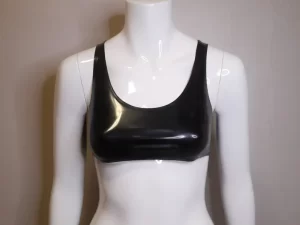 Latex Bralette, Crop Top