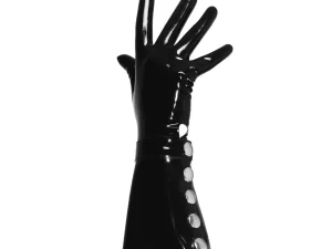 Flared latex driving gloves