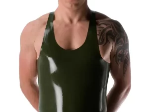 Latex Stylish Men's Vest Top
