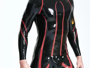 Male Shoulder-zip Codpiece Catsuit