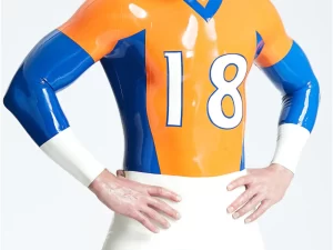 Male Outfielder Latex Catsuit