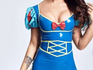 Latex Fairytale Princess Mini Dress