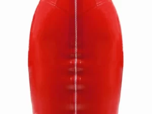 Latex Dahlia Pencil Skirt