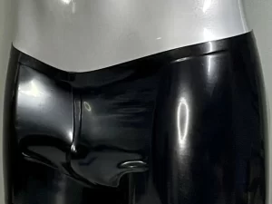 Latexové černé boxerky