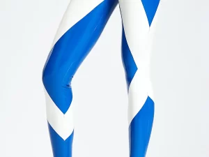 Latex Big X Zippered Tights