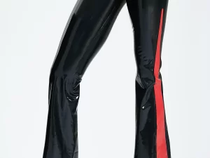 Latex Flared Leg Jeans