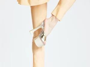 Latex Leggings High Waisted Design And Flared Cuffs