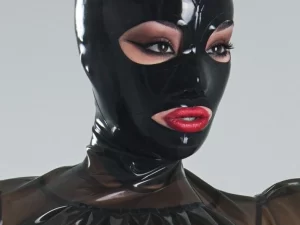 Black Asha latex hood