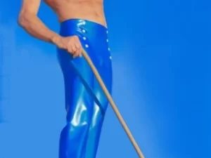 Latex Pull-On Sailor Trousers