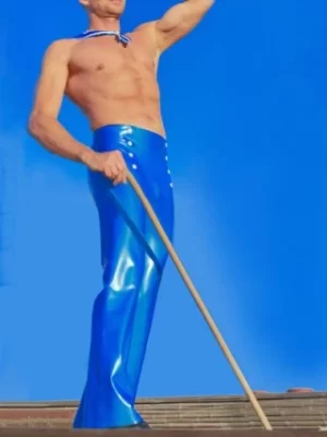 Latex Pull-On Sailor Trousers