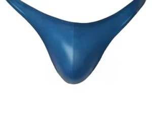 Latex pouch with thong back