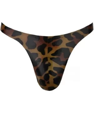 Latex Cheetah print pouch