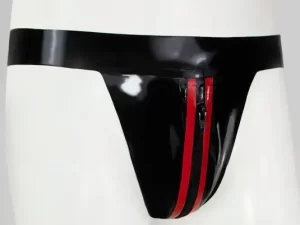 Latex Jock With Zip
