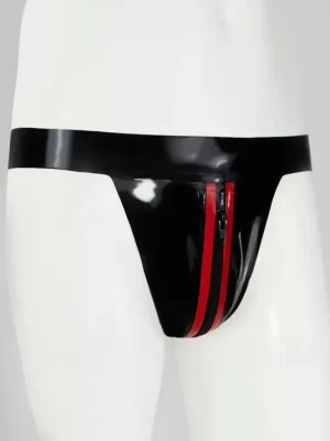 Latex Jock With Zip