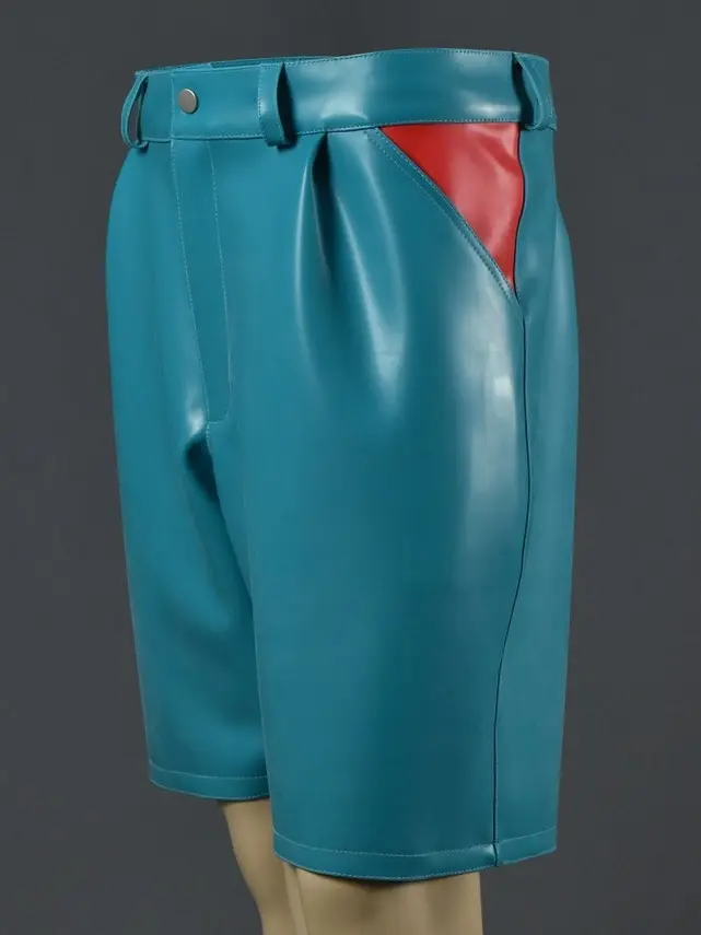 Latex drawstring swim shorts