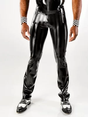 Latex Pants with Stripes