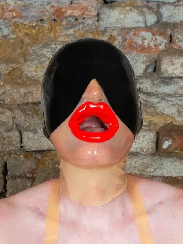 Latex mask pussy face