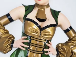 Latexová pirátská bunda