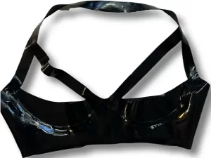 Latex Open Cup Bra
