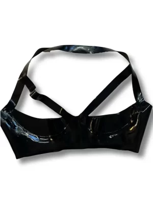 Latex Open Cup Bra
