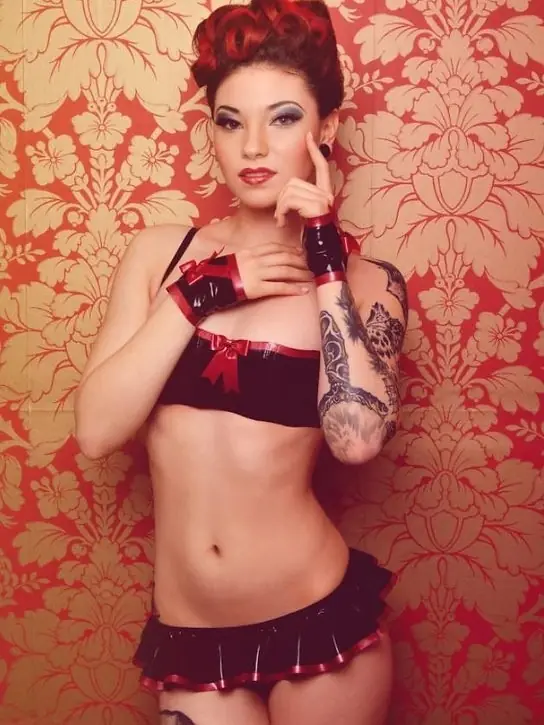 Latex Open Cup Bra