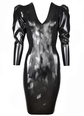 Latex Geometric dress