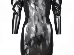 Latex Geometric dress
