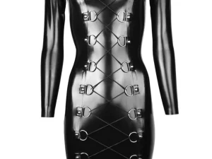 Latex Domina laced dress