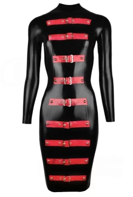Latex Whiplash dress