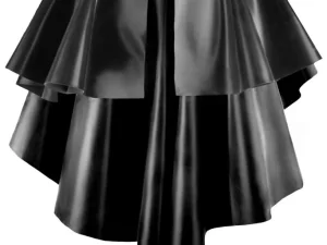Latex Fall hem peplum skirt/belt
