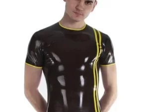 Latex Dual Stripe Short Sleeve T-Shirt