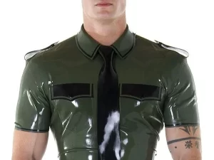 Latex Rubber Uniform Shirt