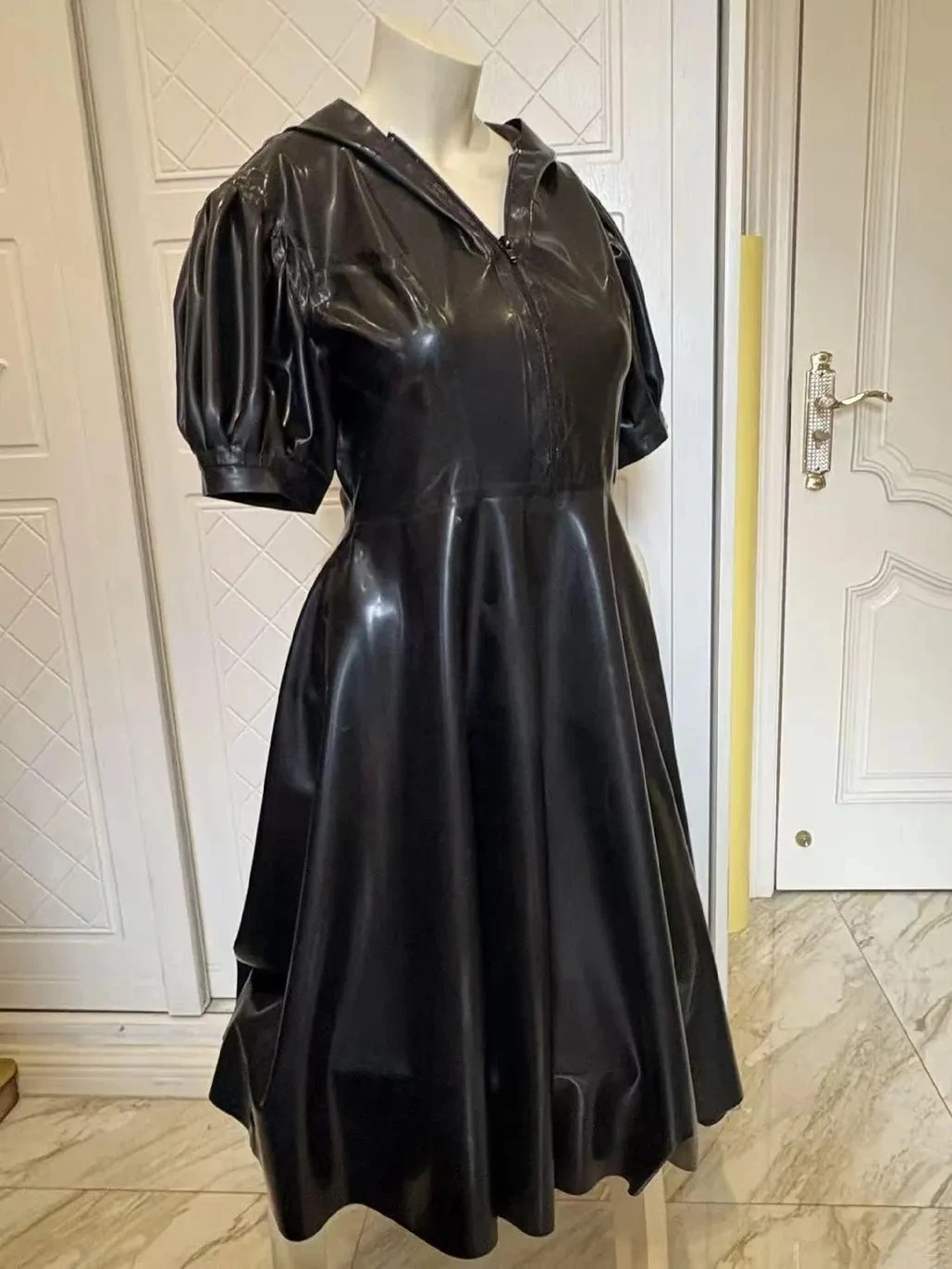 Latex Hooded Fantasy Dress for Women Latex Hooded Fantasy Dress for Women