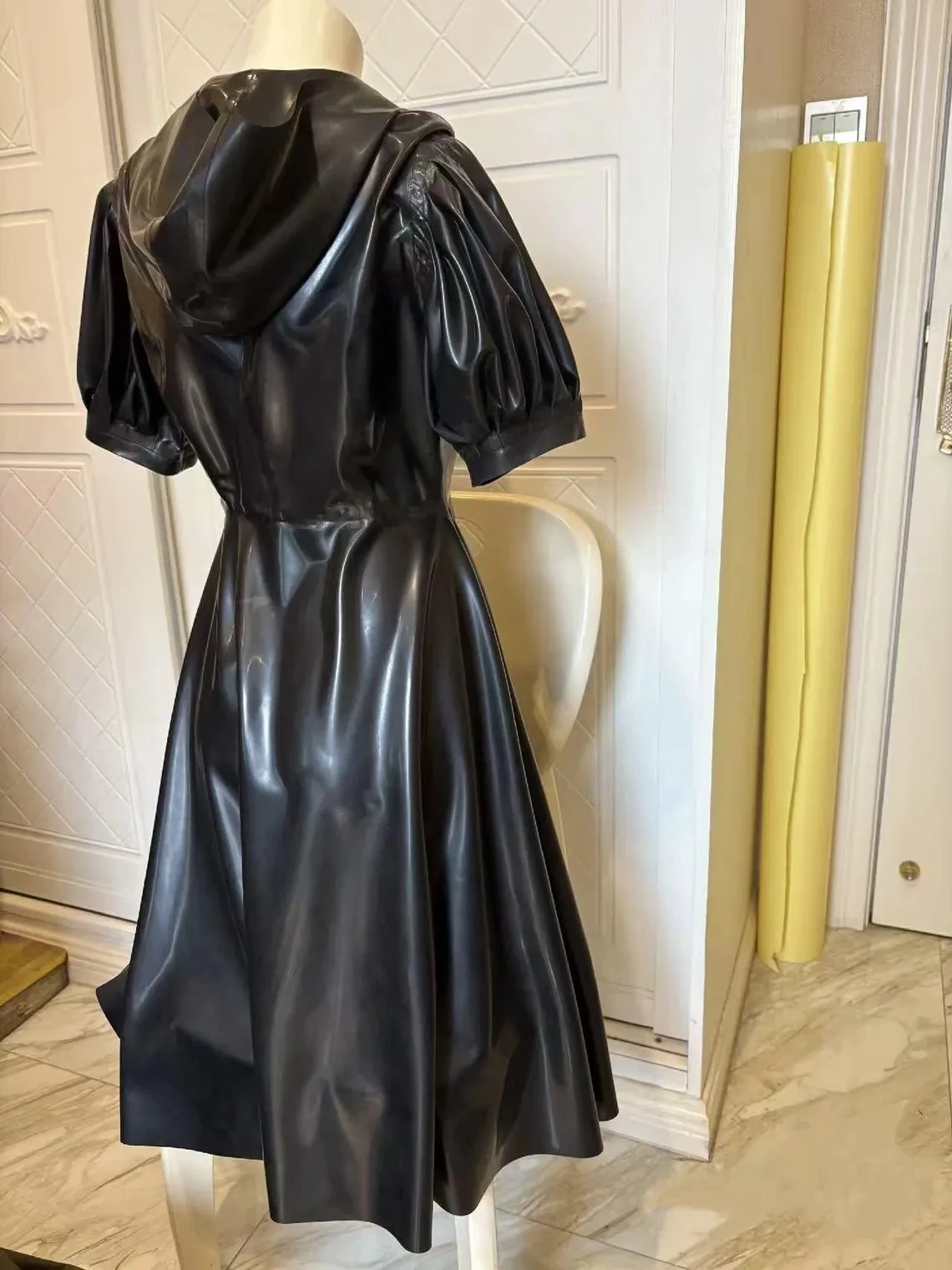 Latex Hooded Fantasy Dress for Women Latex Hooded Fantasy Dress for Women