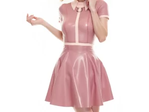 Latex Emily Dress With Metal Ring
