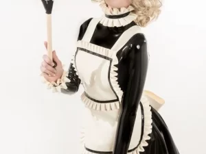 Latex Deluxe Maids Apron