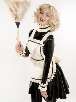 Latex Deluxe Maids Apron
