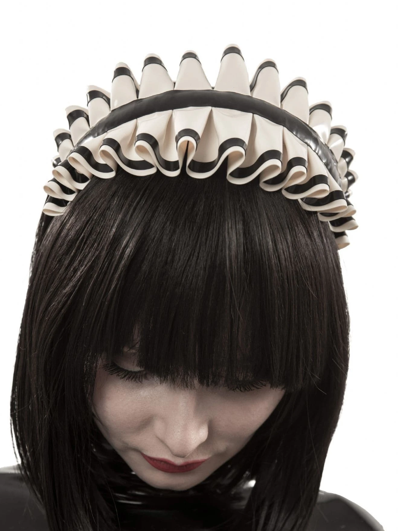 Latex Maids frilled headdress Latex Maids frilled headdress