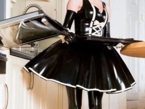 Latex Dirndl Maids Dress