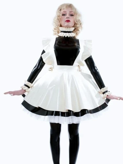 Latex dress Hokori for a maid Latex dress Hokori for a maid