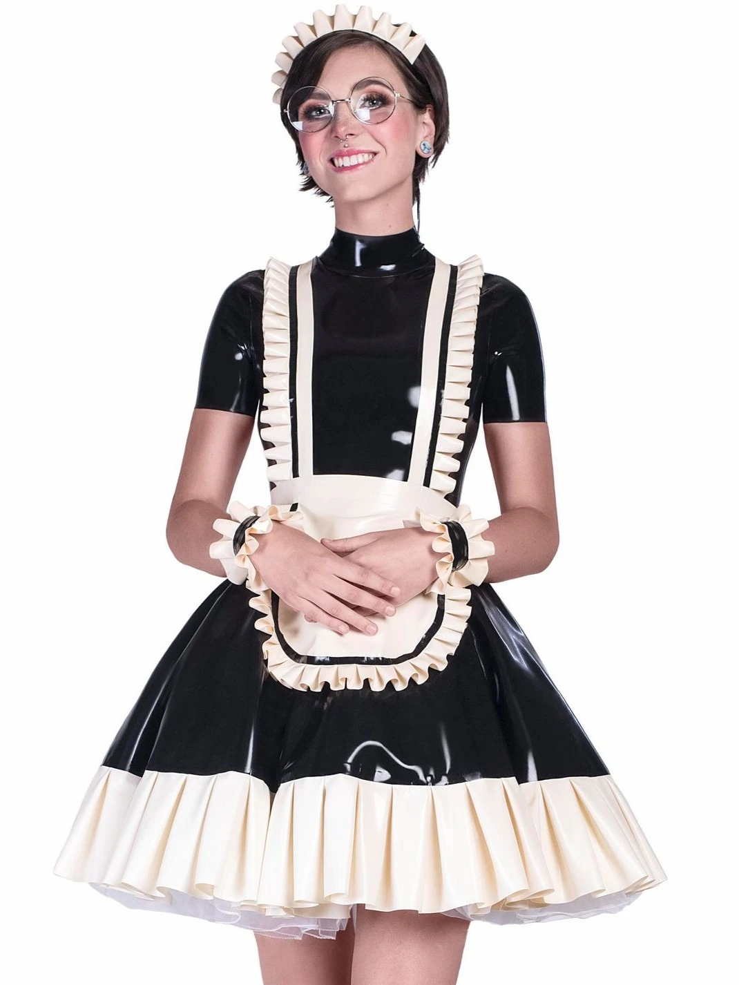 Latex dress Hokori for a maid Latex dress Hokori for a maid