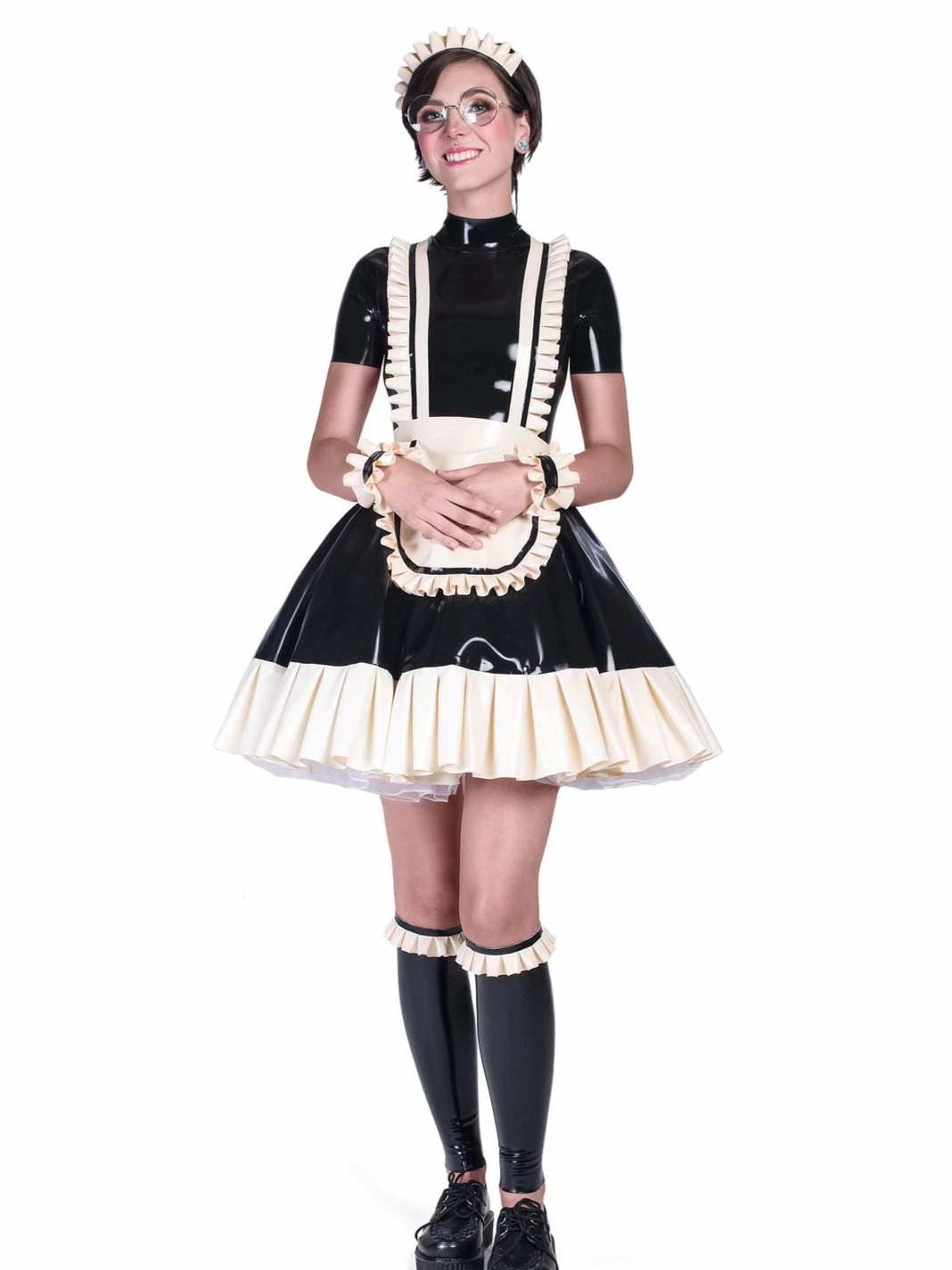Latex dress Hokori for a maid Latex dress Hokori for a maid