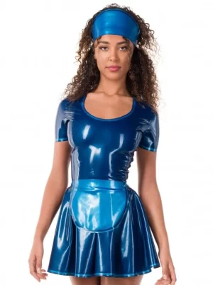 Latex Demure Maid Rubber Uniform Dress