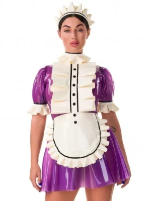 Latex Saucy Maid Rubber Uniform Dress