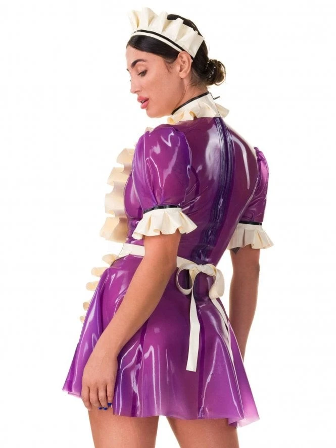 Latex Saucy Maid Rubber Uniform Dress Latex Saucy Maid Rubber Uniform Dress