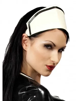 Latex Demure Maid Rubber Cap