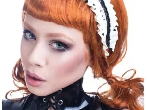 Latex Narcissistic Love Rubber Maid Frilled Headband